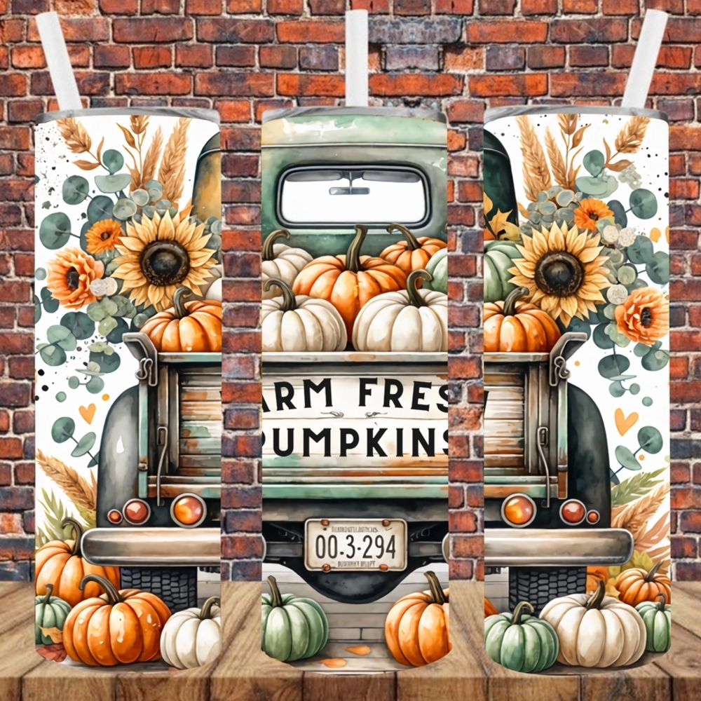 Sublimatio  Farm Fresh Pumpkins Tumbler - Multicolor